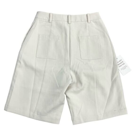 NWT PETITE STUDIO NYC Clark Shorts Sz XS Ivory - Picture 4 of 4
